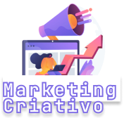 Logo do site, um nome que diz Marketing Criativo